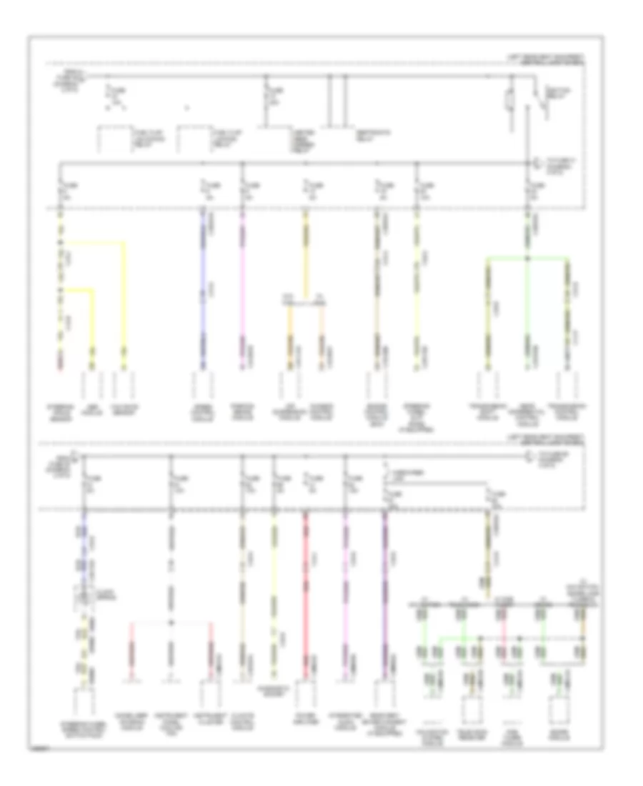Power Distribution Wiring Diagram (3 of 5) for Jaguar XJ 2012