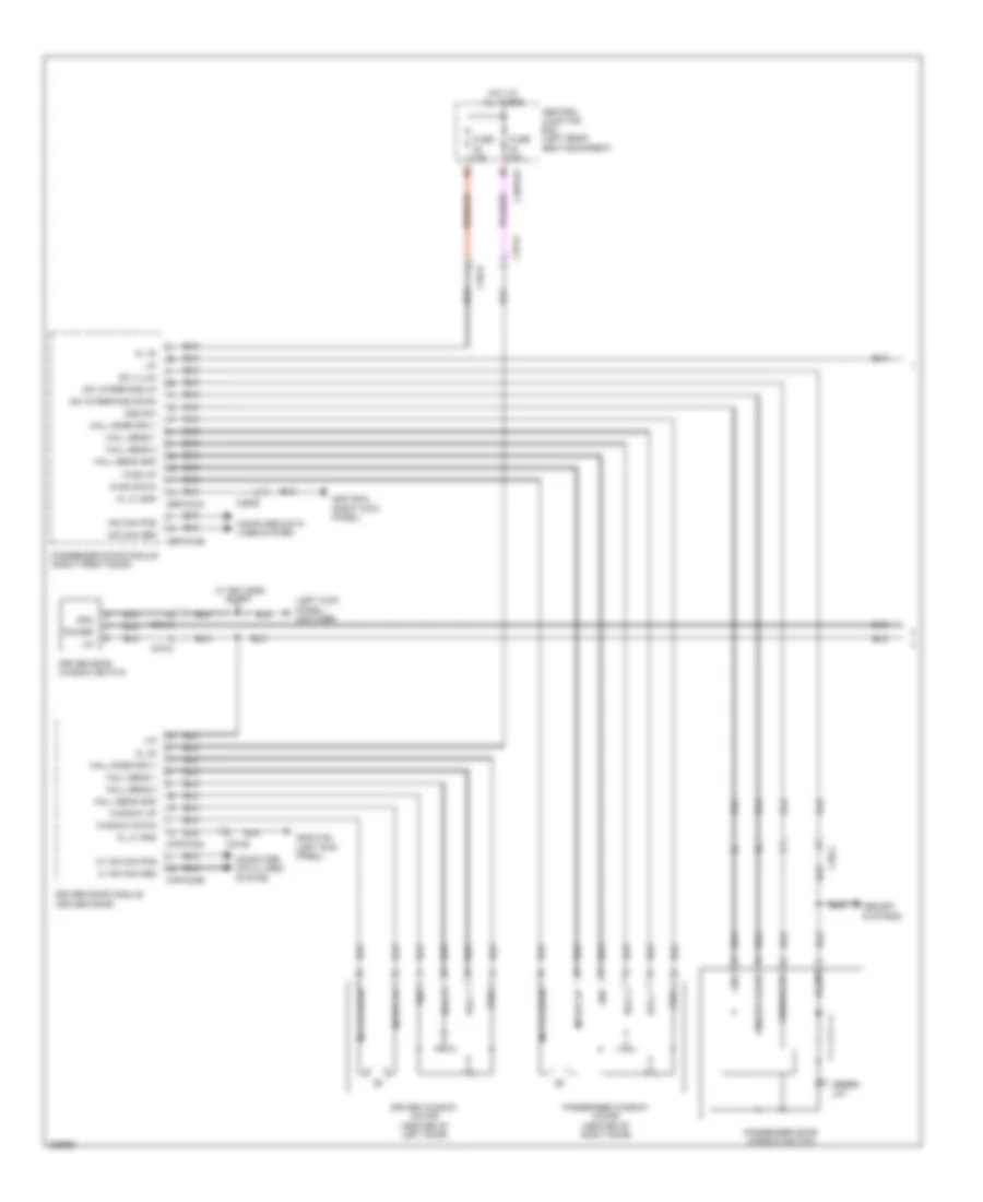 Power Windows Wiring Diagram 1 of 2 for Jaguar XJ 2012
