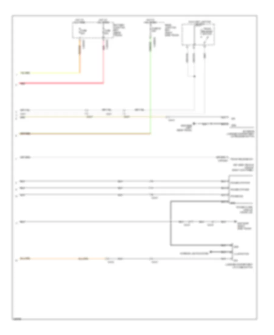 Trunk  Fuel Door Release Wiring Diagram 2 of 2 for Jaguar XJ 2012