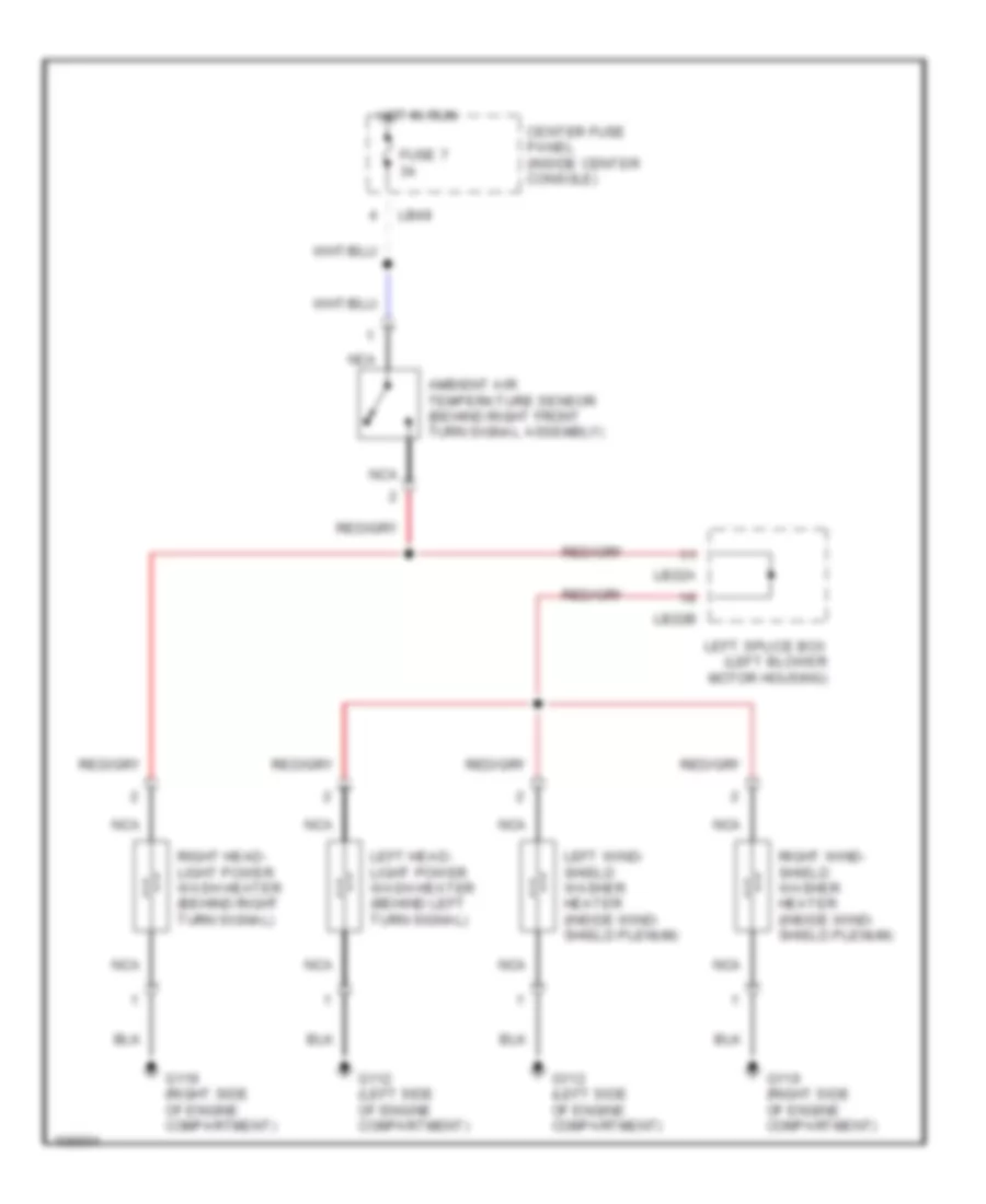 Электросхема быстрого подогрева для Jaguar XJ6 1993