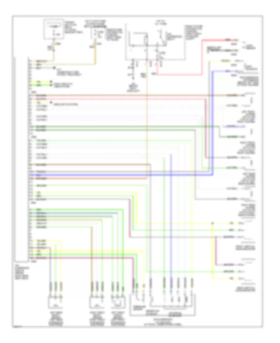 Electronic Suspension Wiring Diagram for Jaguar XJ8 2005