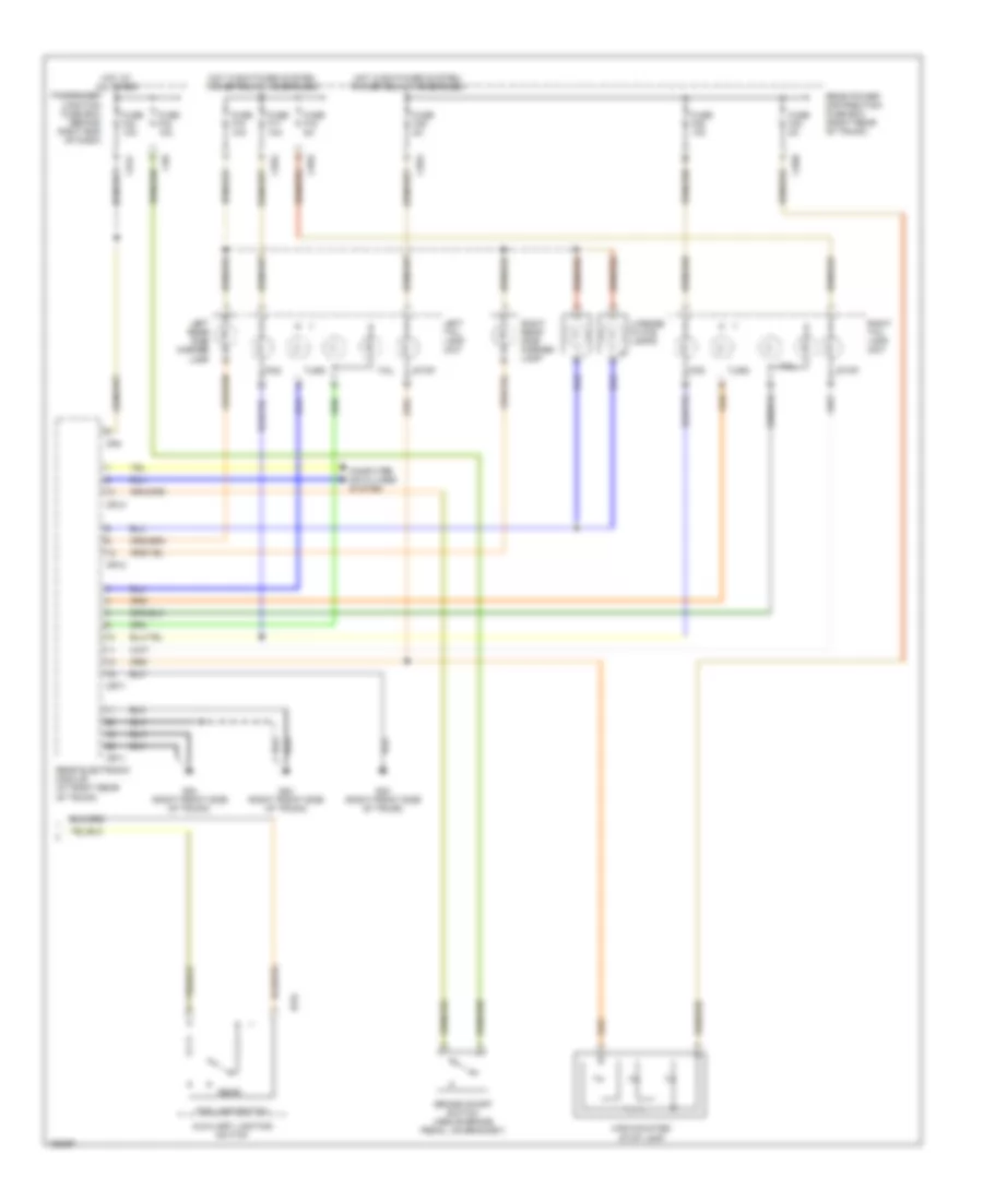 Exterior Lamps Wiring Diagram (2 of 2) for Jaguar XJ8 2005