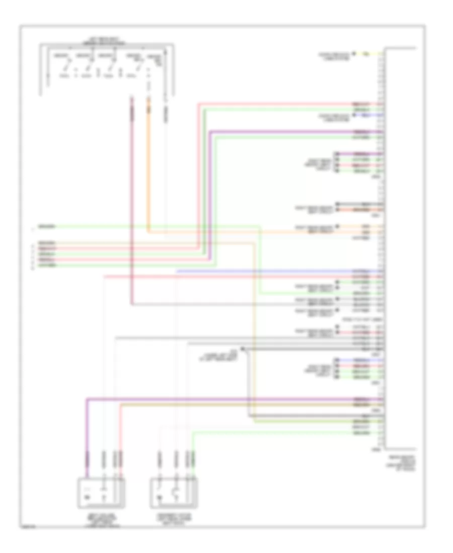 Left Memory Rear Seat Wiring Diagram 2 of 2 for Jaguar XJ8 2005