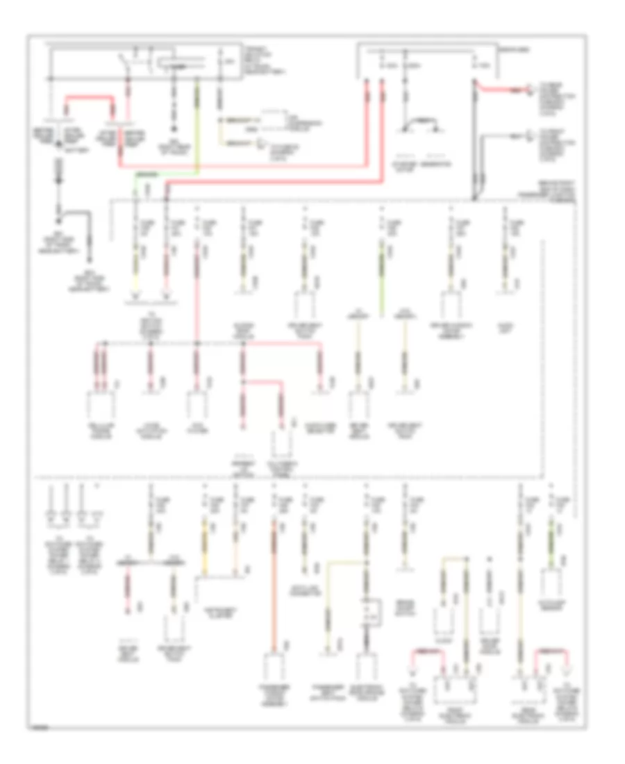 Power Distribution Wiring Diagram 1 of 6 for Jaguar XJ8 2005