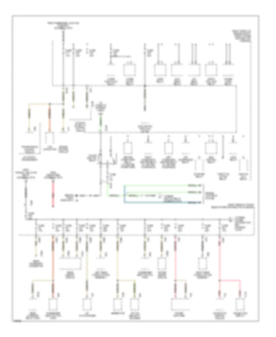 Power Distribution Wiring Diagram (3 of 6) for Jaguar XJ8 2005