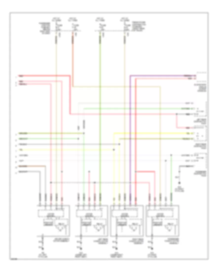 Power Windows Wiring Diagram 2 of 2 for Jaguar XJ8 2005