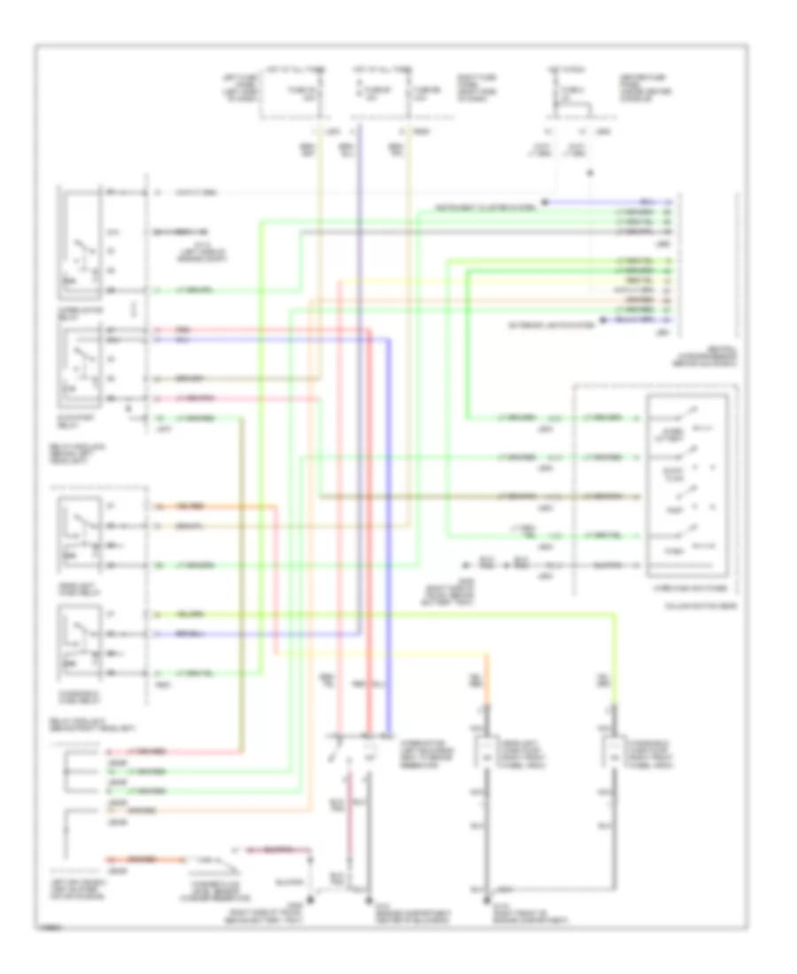 Электросхема стеклоочистителя, дворников и омывателя для Jaguar XJ6 Vanden Plas 1993