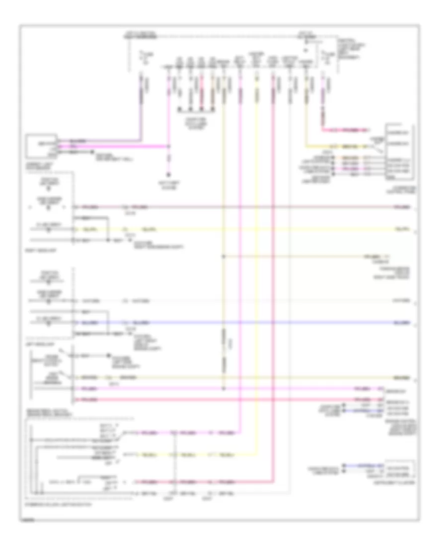 Exterior Lamps Wiring Diagram 1 of 2 for Jaguar XJ L Supercharged 2012