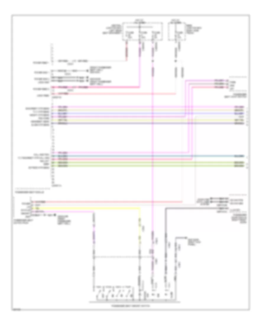 Passengers Memory Seat Wiring Diagram (1 of 2) for Jaguar XJ L Supercharged 2012