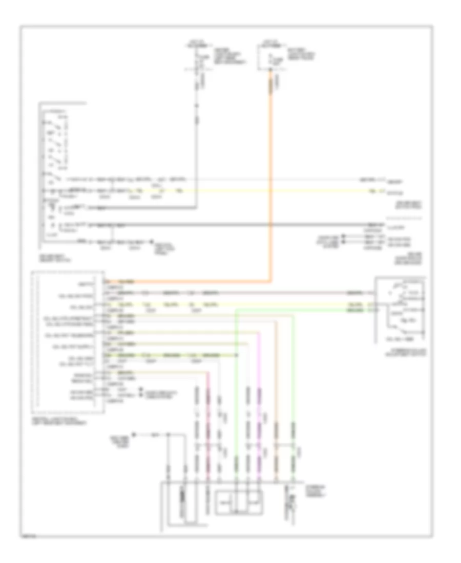 Steering Column Memory Wiring Diagram for Jaguar XJ L Supercharged 2012