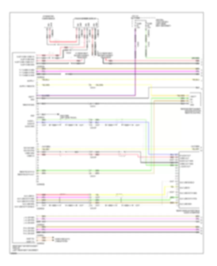 Rear Seat Entertainment Wiring Diagram 1 of 2 for Jaguar XJ L Supercharged 2012