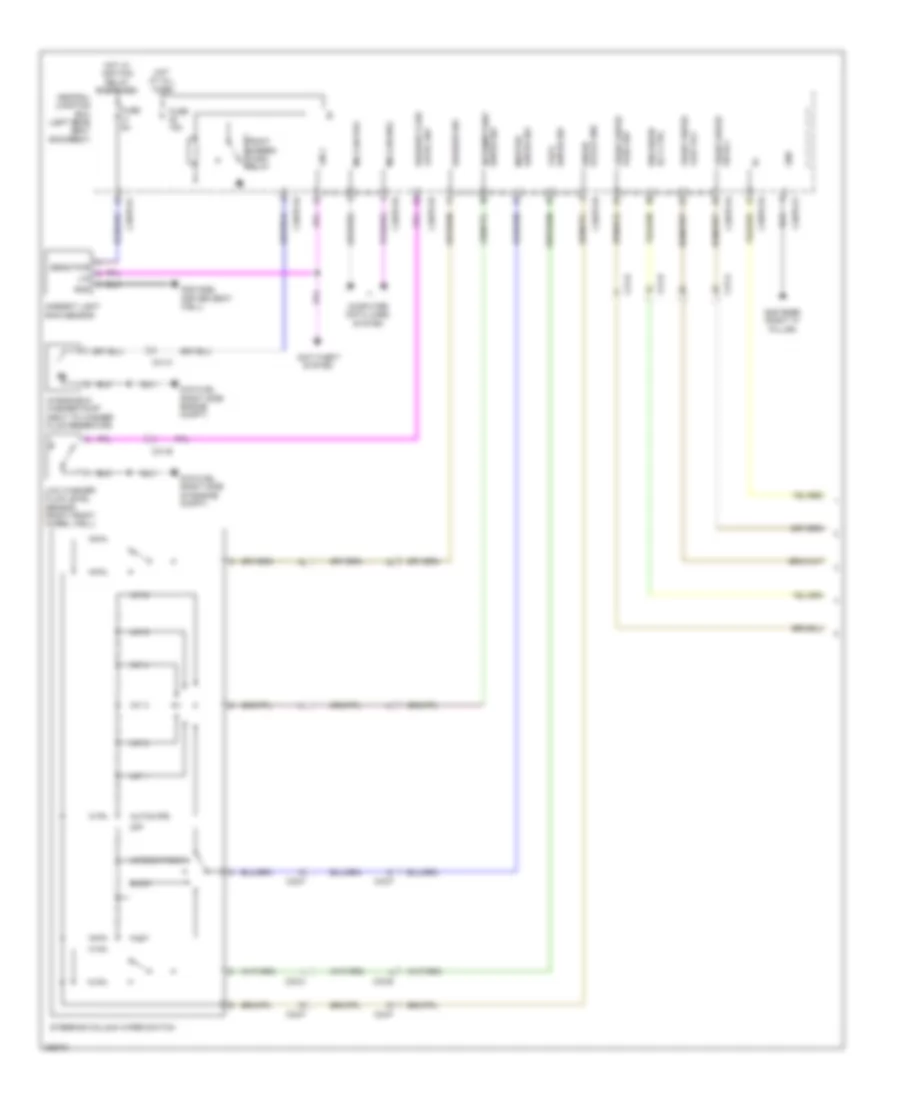 Электросхема стеклоочистителя, дворников и омывателя (1 из 2) для Jaguar XJ L Supercharged 2012