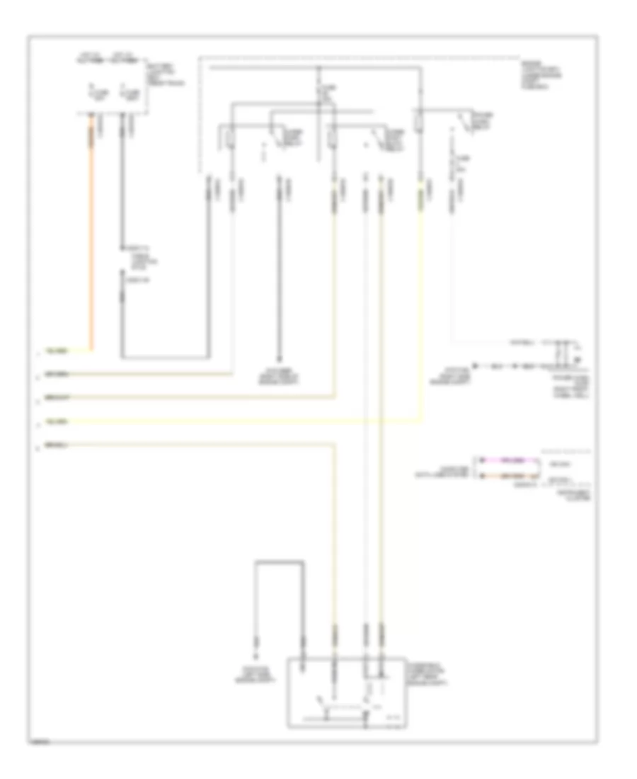 Wiper Washer Wiring Diagram 2 of 2 for Jaguar XJ L Supercharged 2012