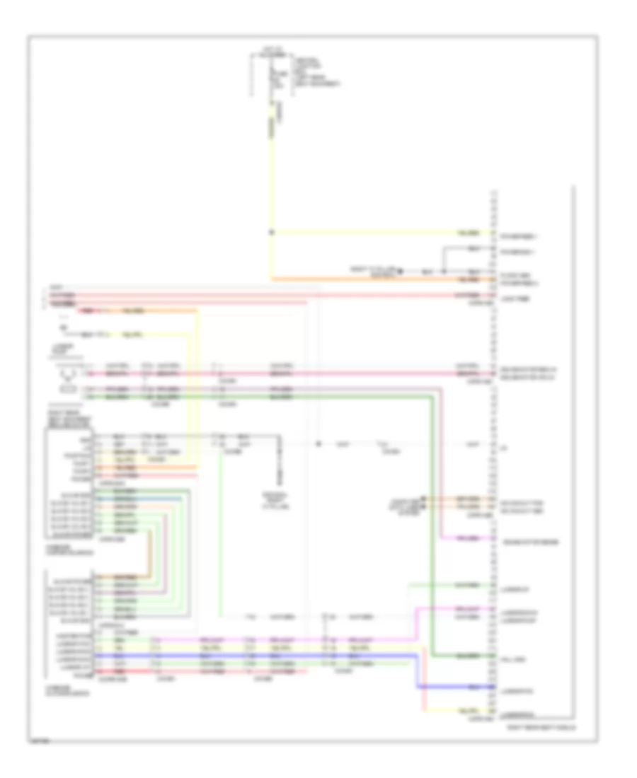 Rear Power Seat Wiring Diagram (2 of 2) for Jaguar XJ Supercharged 2012