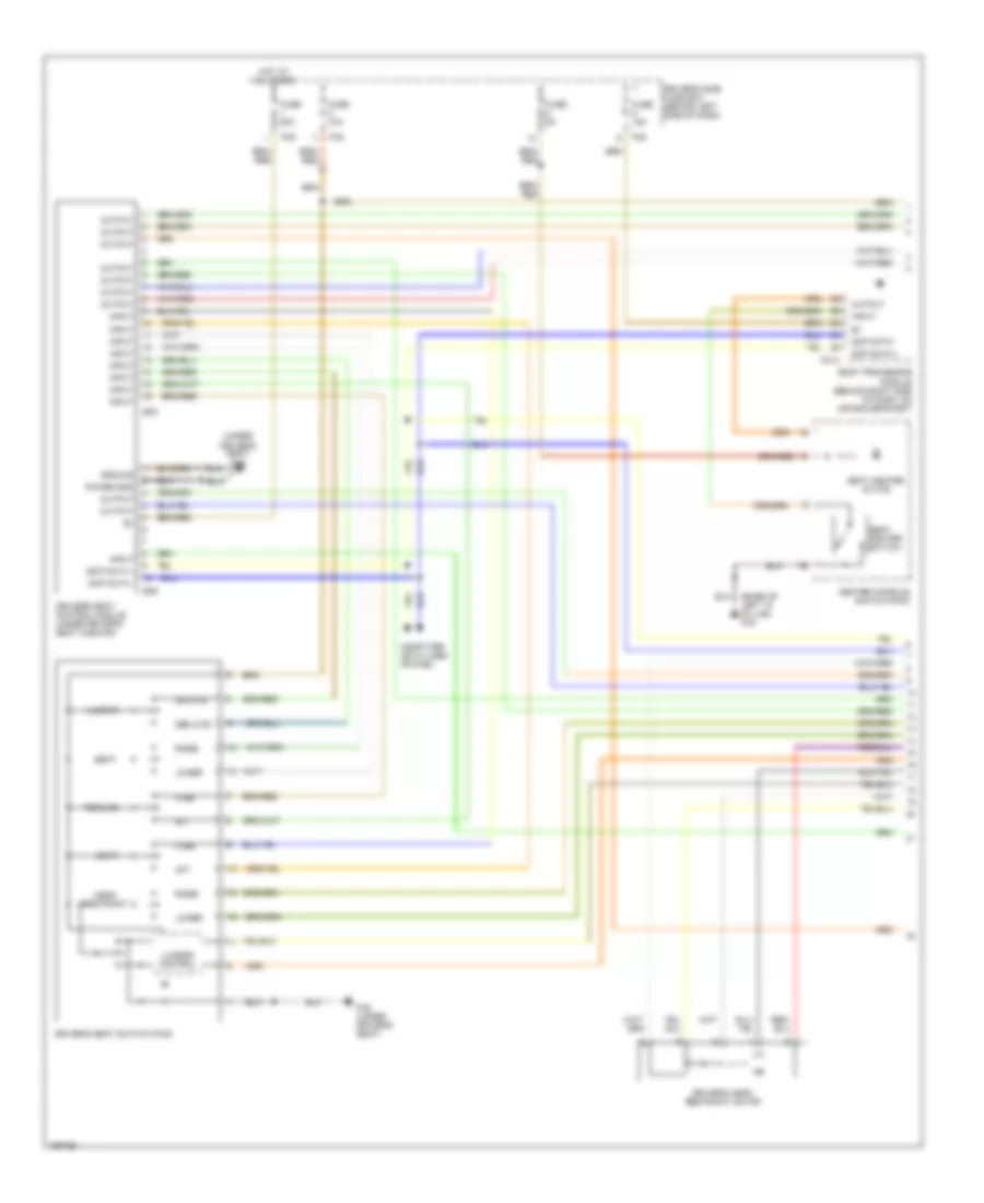 Driver Power Seat Wiring Diagram 1 of 2 for Jaguar XKR 2005