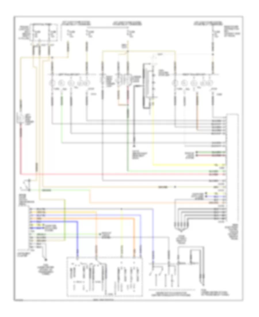 Exterior Lamps Wiring Diagram, without Trailer Tow (1 of 2) for Jaguar S-Type 2006