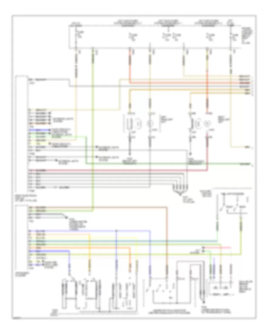 Headlamps  Fog Lamps Wiring Diagram with High Intensity Discharge 1 of 2 for Jaguar S Type 2006