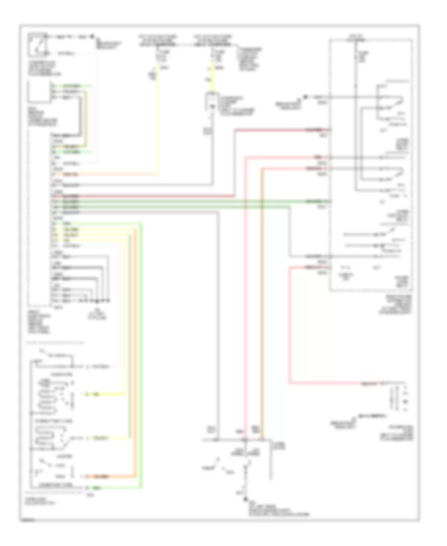 Электросхема стеклоочистителя, дворников и омывателя для Jaguar XJ8 2006