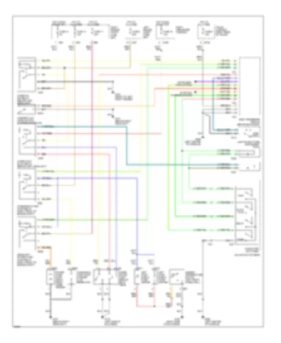 Схема Шайбы дворника/Шайбы/Фары для Jaguar XJ12 1996