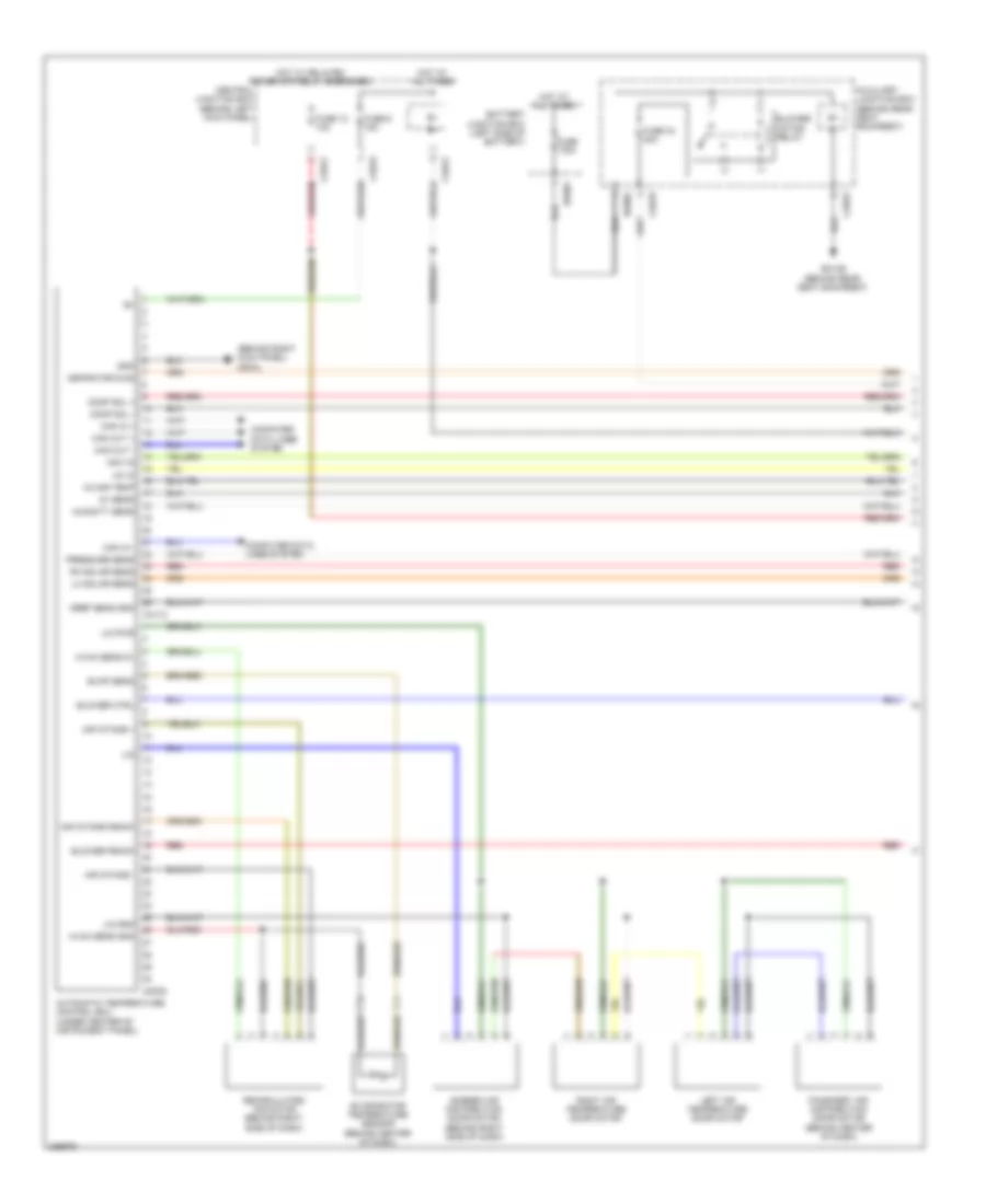 Automatic AC Wiring Diagram (1 of 2) for Jaguar XK 2012