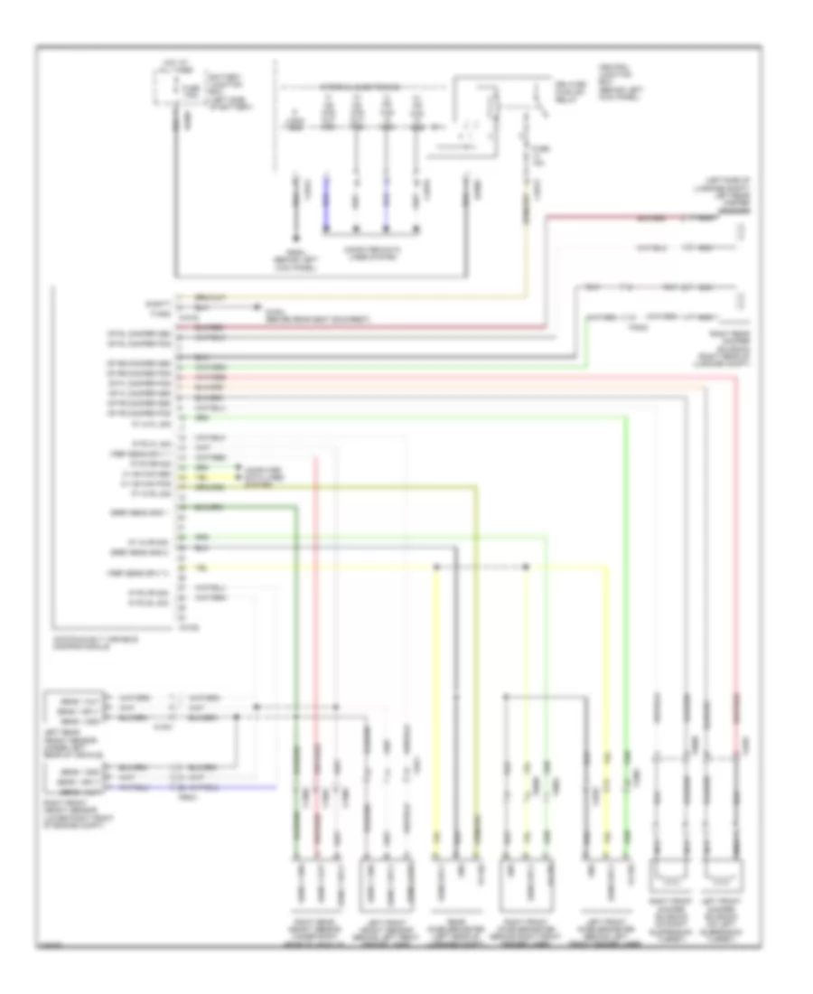 Electronic Suspension Wiring Diagram for Jaguar XK 2012