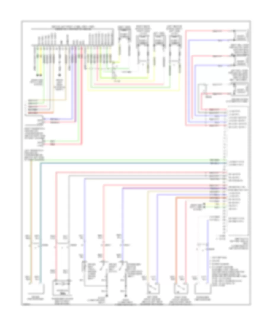 Supplemental Restraints Wiring Diagram 2 of 2 for Jaguar XK 2012