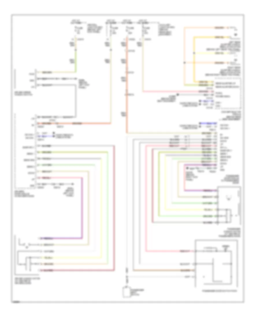 Power Windows Wiring Diagram for Jaguar XKR 2012