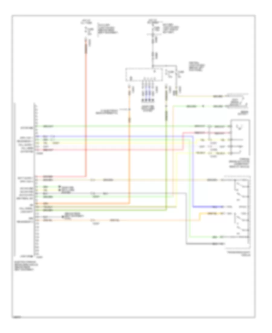 Shift Interlock Wiring Diagram for Jaguar XKR 2012
