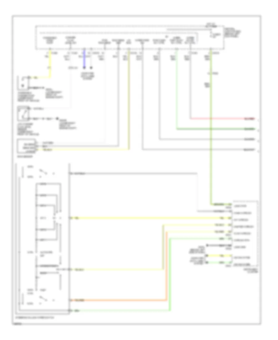 Электросхема стеклоочистителя, дворников и омывателя (1 из 2) для Jaguar XKR-S 2012