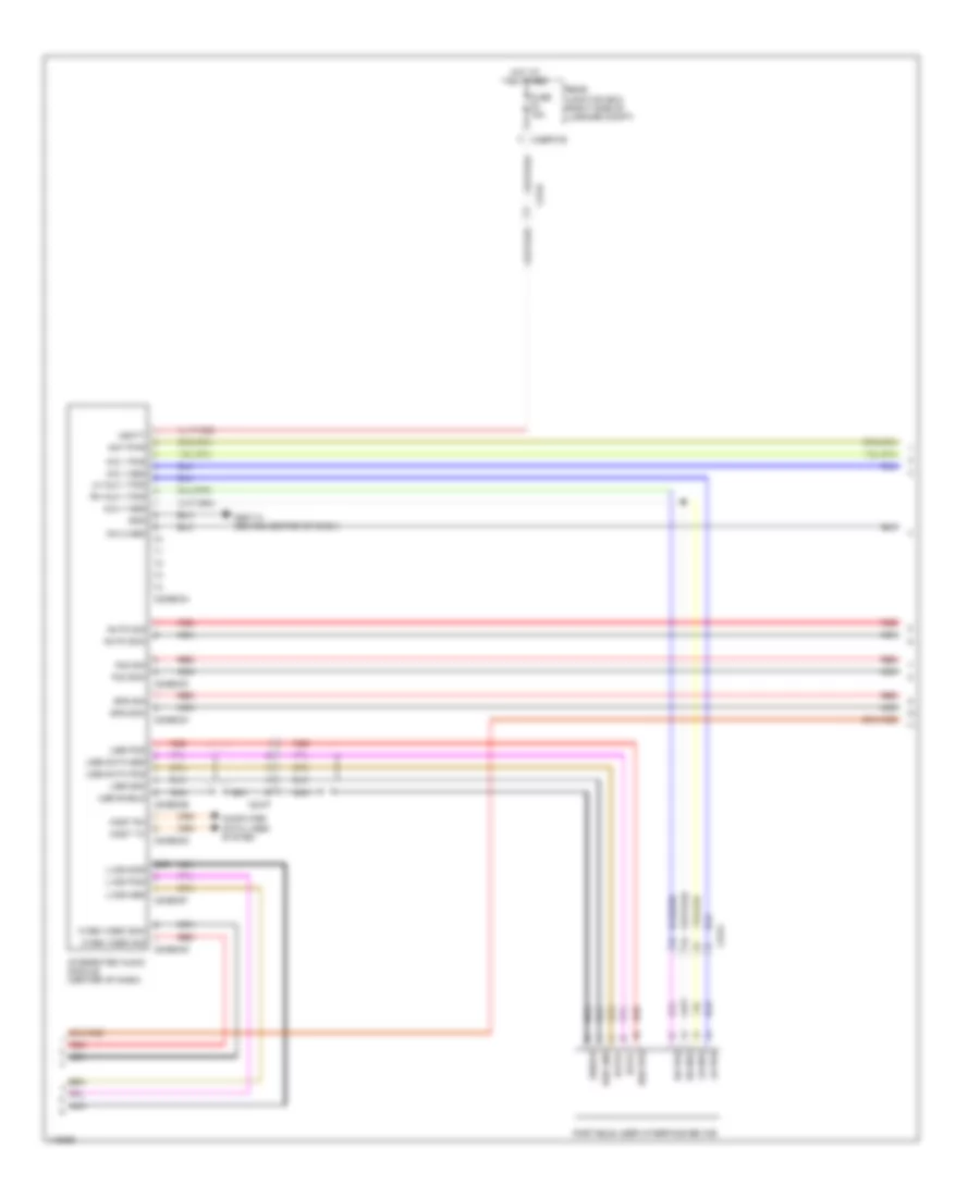 Navigation Wiring Diagram, 10 Speaker System (3 of 5) for Jaguar XF 2.0 2013