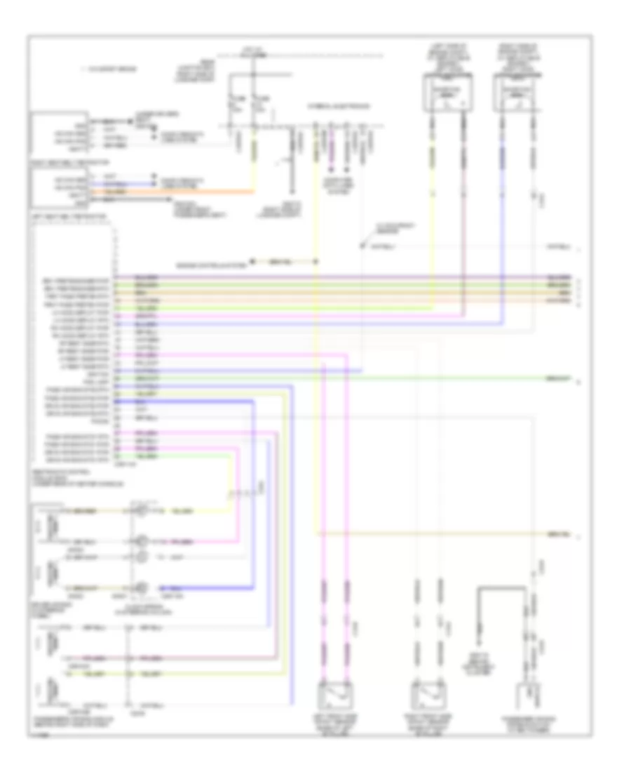 Supplemental Restraints Wiring Diagram 1 of 3 for Jaguar XF 2 0 2013