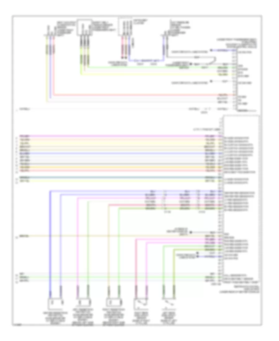 Supplemental Restraints Wiring Diagram (3 of 3) for Jaguar XF 2.0 2013