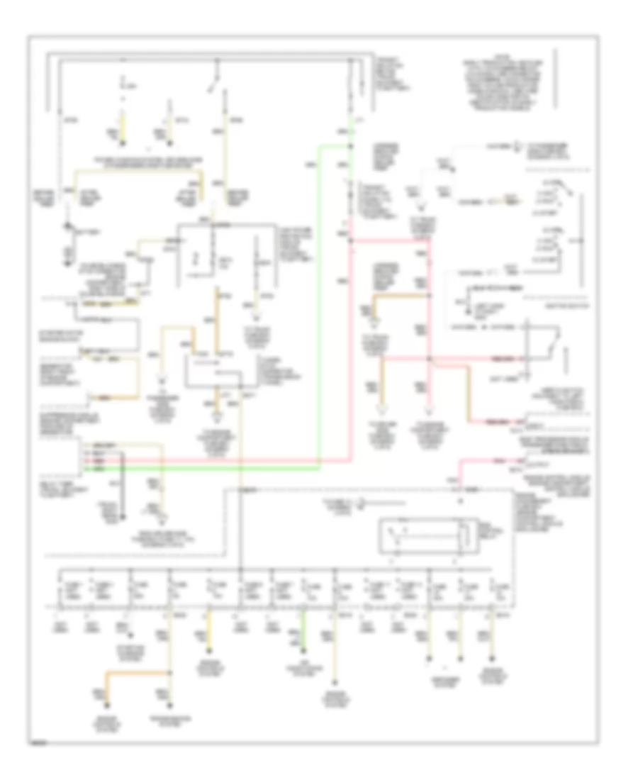 Power Distribution Wiring Diagram 1 of 6 for Jaguar XK8 1997