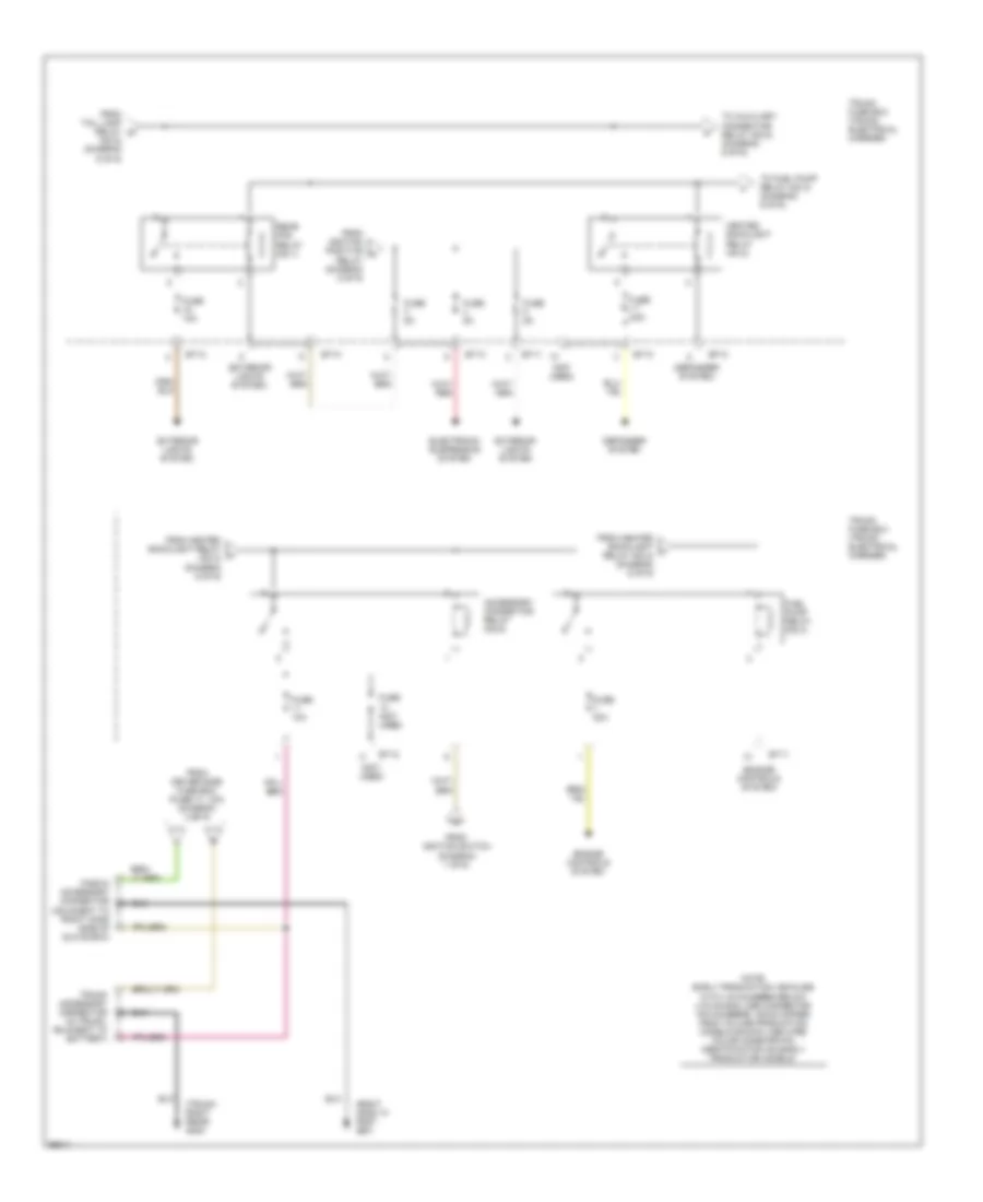 Power Distribution Wiring Diagram (6 of 6) for Jaguar XK8 1997
