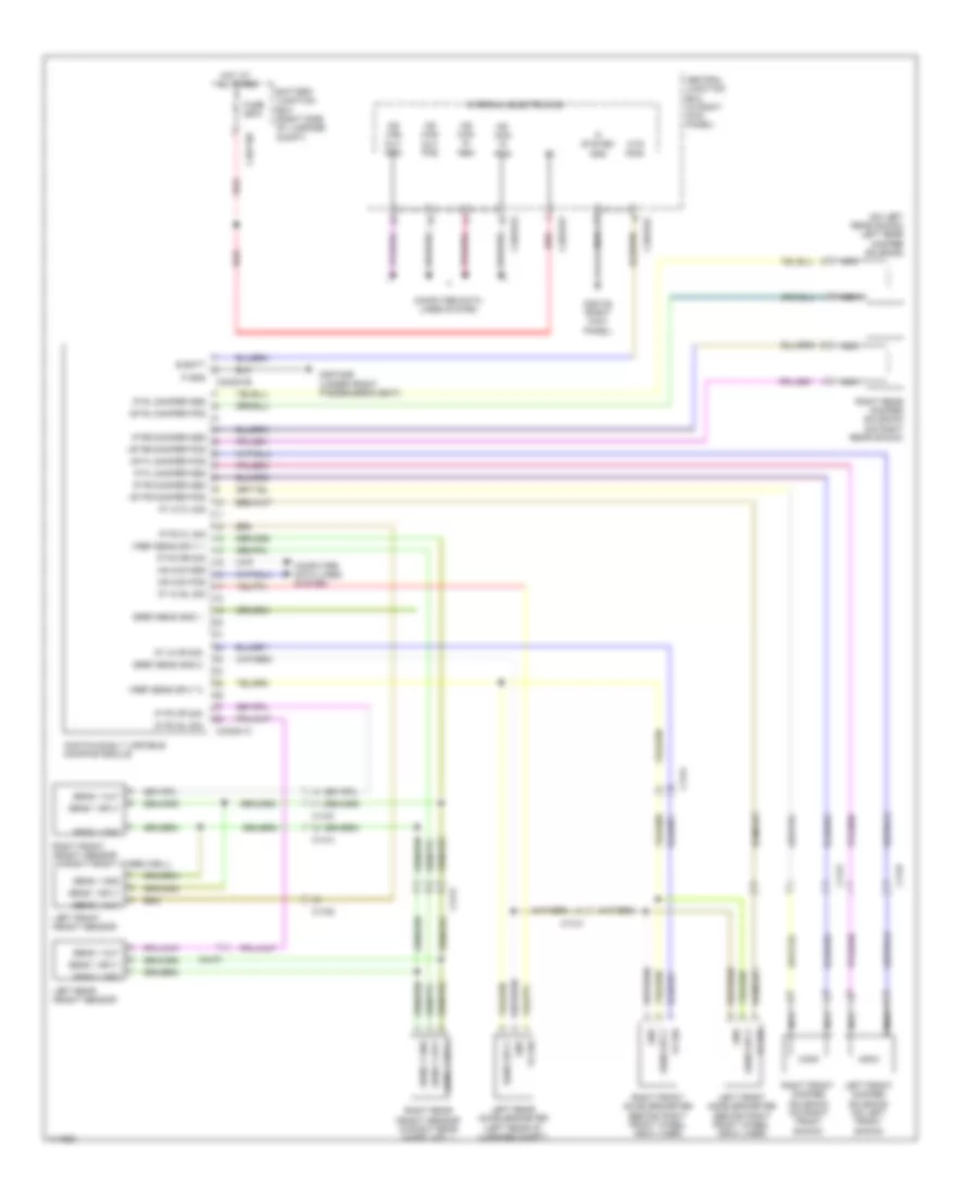 Electronic Damper Control Wiring Diagram for Jaguar XF 3.0 2013