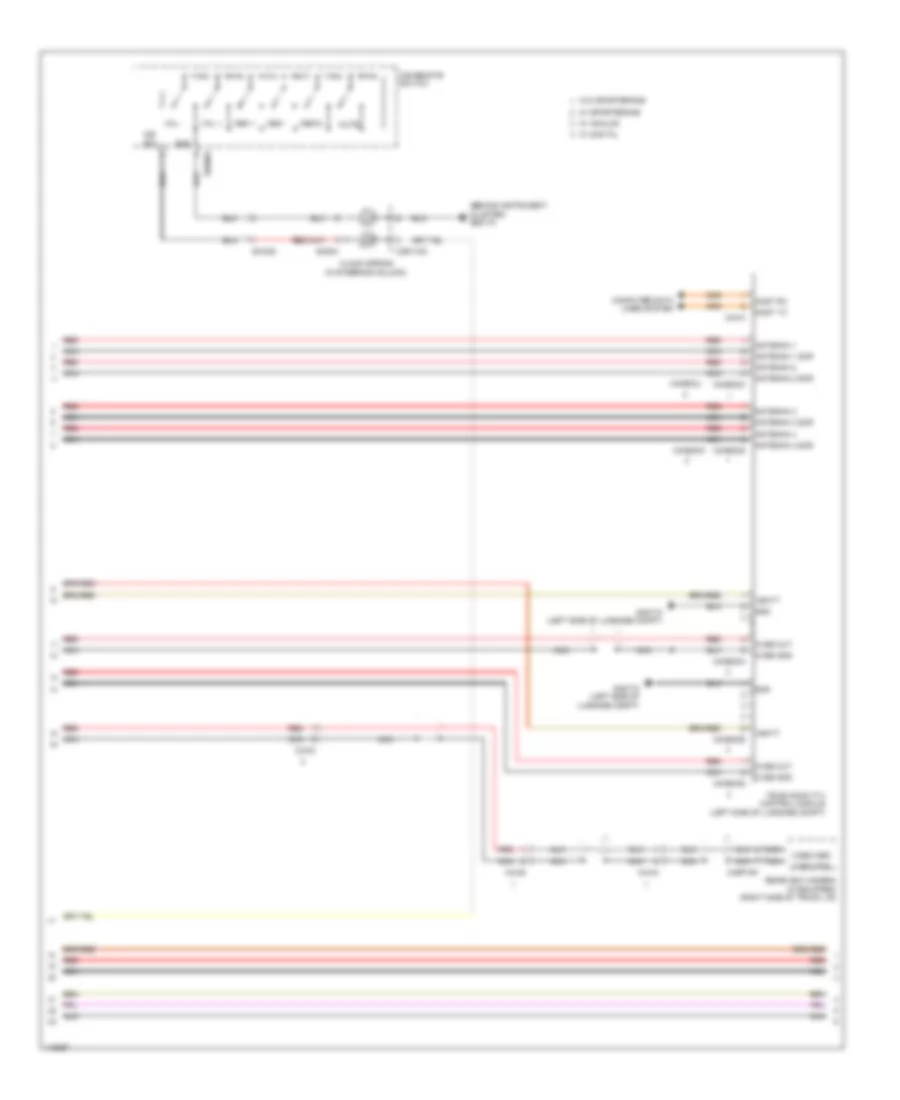 Navigation Wiring Diagram, 10 Speaker System (2 of 5) for Jaguar XF 3.0 2013