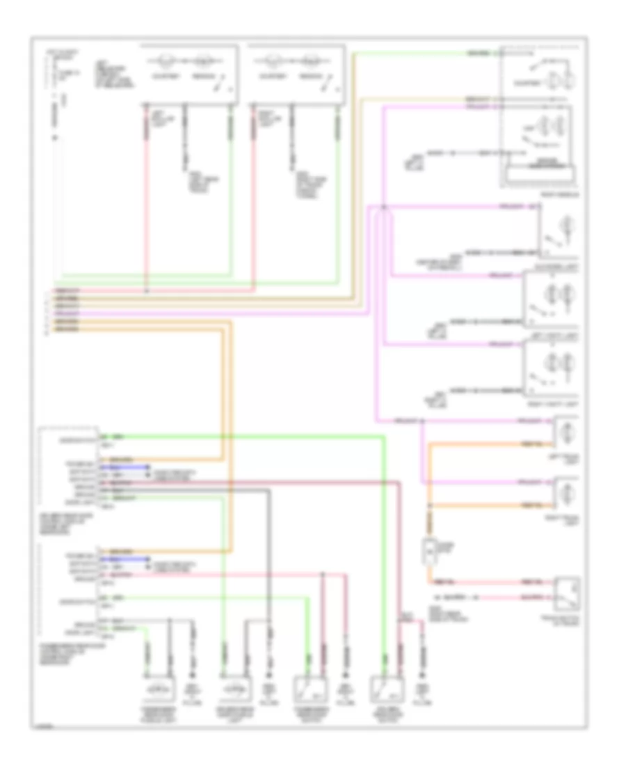 Courtesy Lamps Wiring Diagram (2 of 2) for Jaguar XJ8 1998