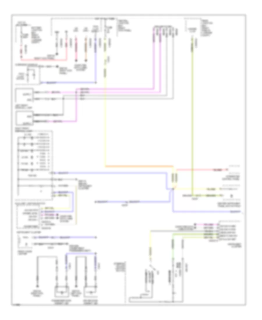 Instrument Illumination Wiring Diagram 1 of 2 for Jaguar XF Supercharged 2013