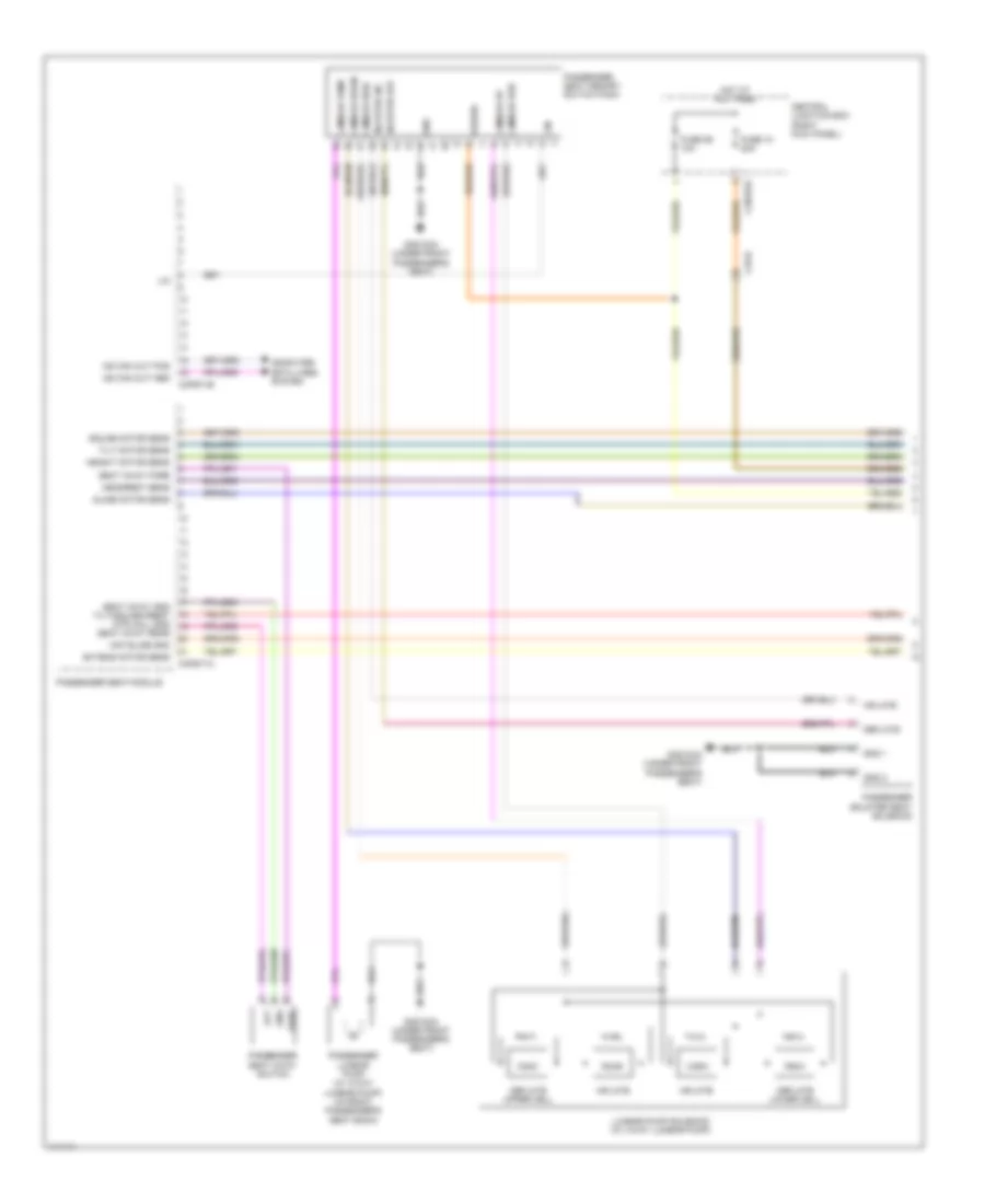 Passengers Memory Seat Wiring Diagram (1 of 2) for Jaguar XF Supercharged 2013