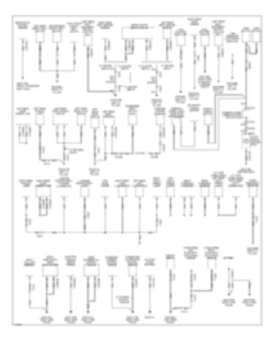 Ground Distribution Wiring Diagram 3 of 4 for Jaguar XJ 2013