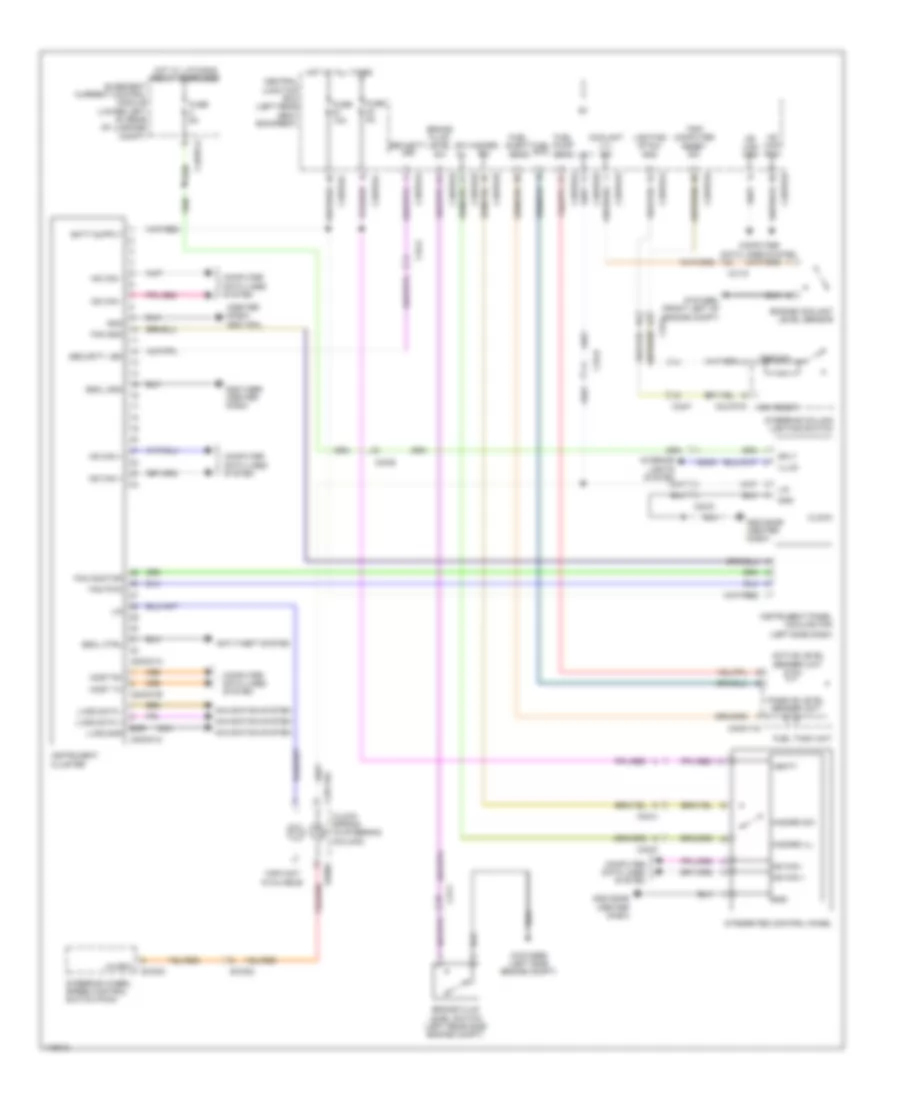 Instrument Cluster Wiring Diagram for Jaguar XJ 2013