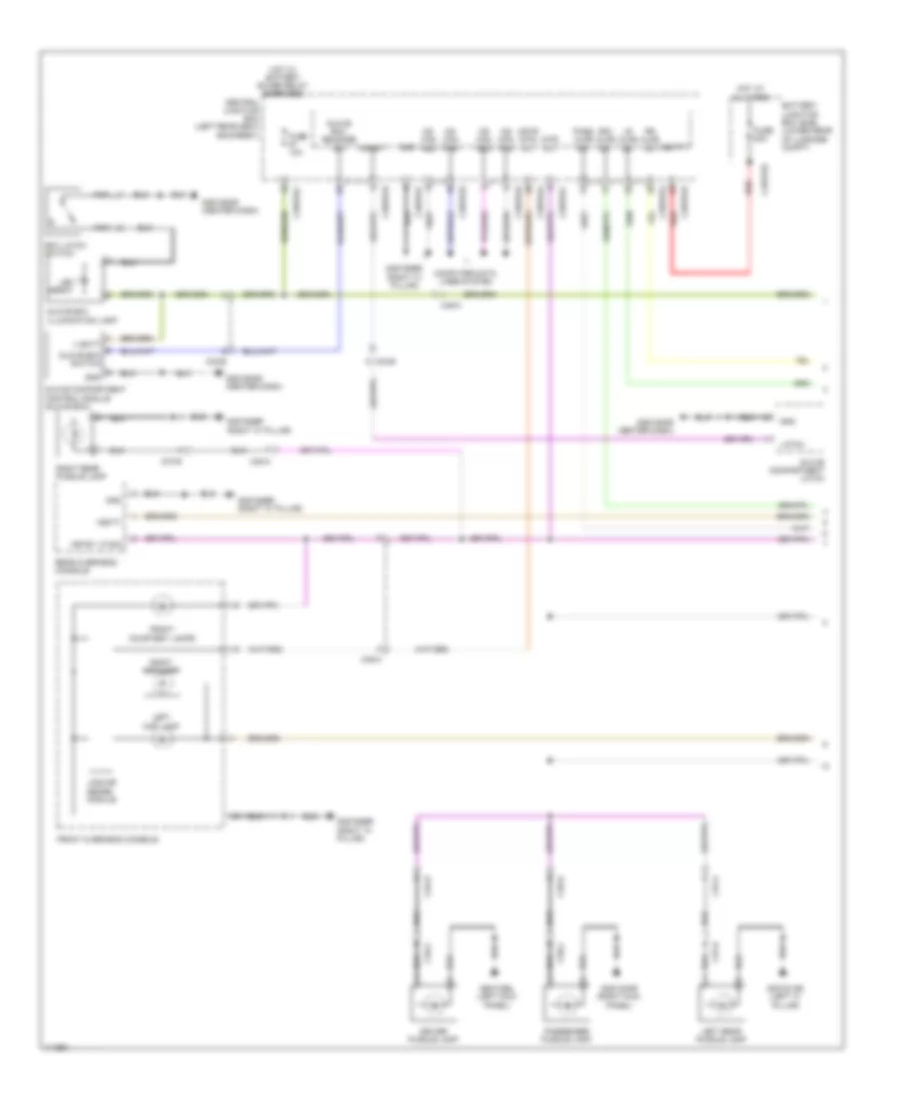 Courtesy Lamps Wiring Diagram 1 of 2 for Jaguar XJ 2013
