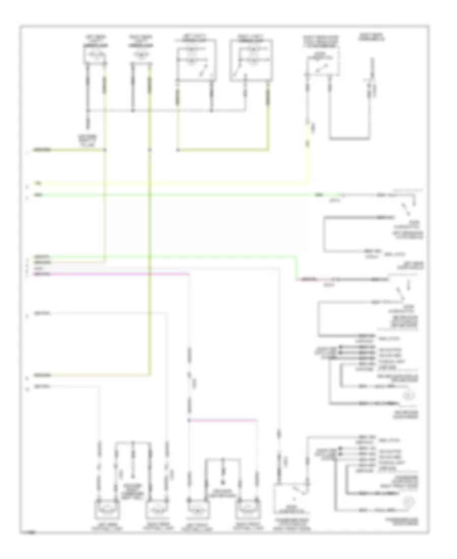 Courtesy Lamps Wiring Diagram 2 of 2 for Jaguar XJ 2013