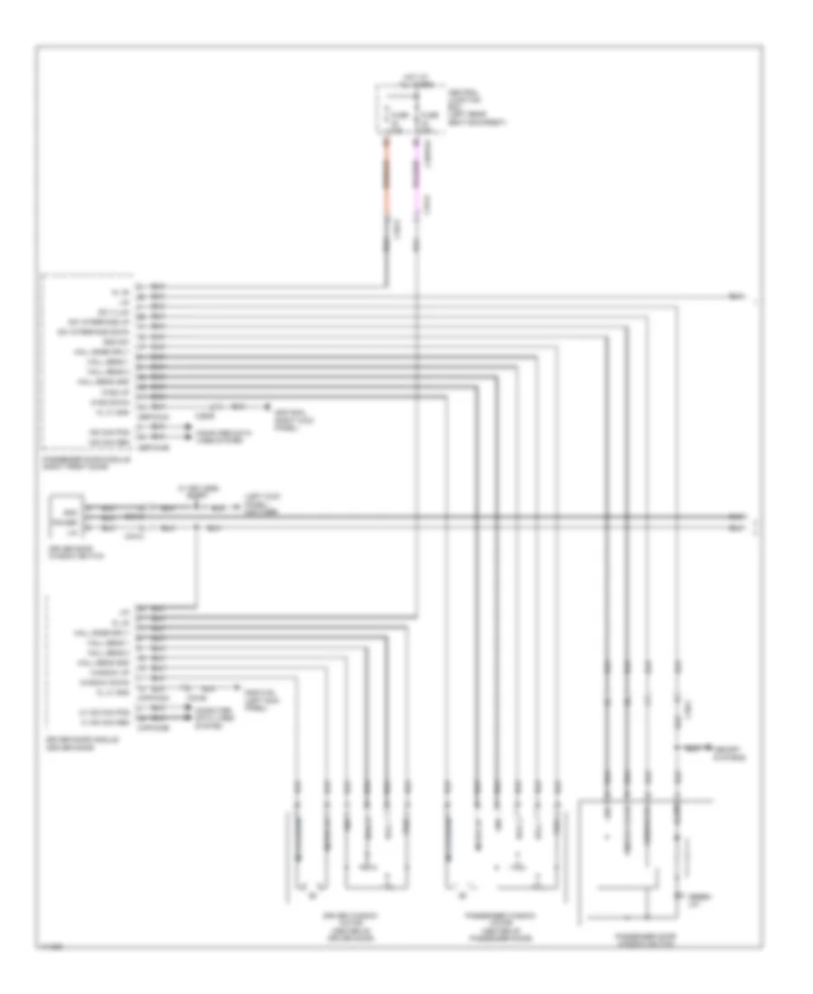 Power Windows Wiring Diagram 1 of 2 for Jaguar XJ 2013