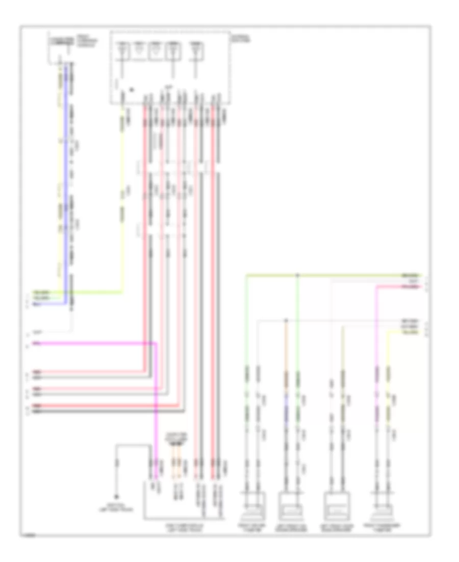 Premium Radio Wiring Diagram, 10 Speaker System (3 of 4) for Jaguar XJ 2013