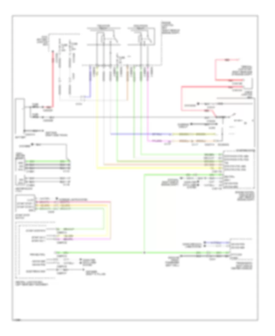 Starting Wiring Diagram, with Start-Stop System for Jaguar XJ 2013