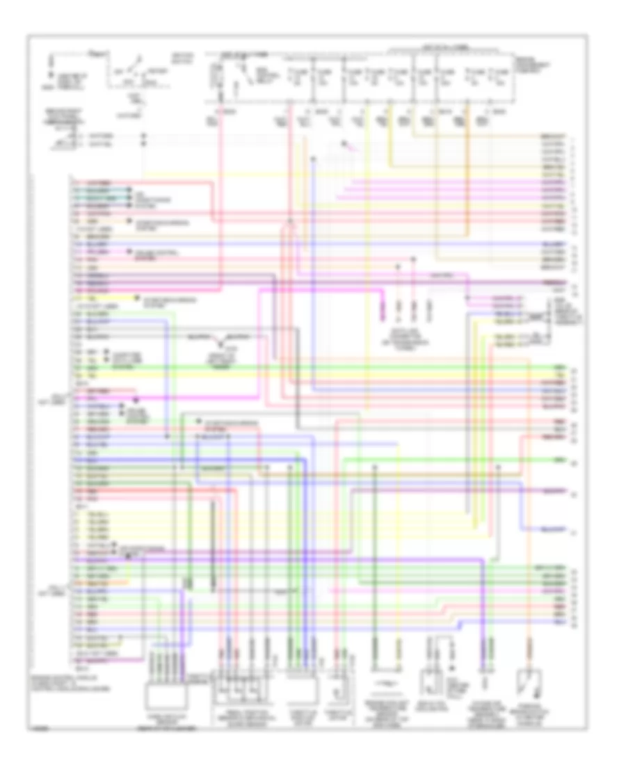 4 0L Engine Performance Wiring Diagrams 1 of 4 for Jaguar XJR 1998