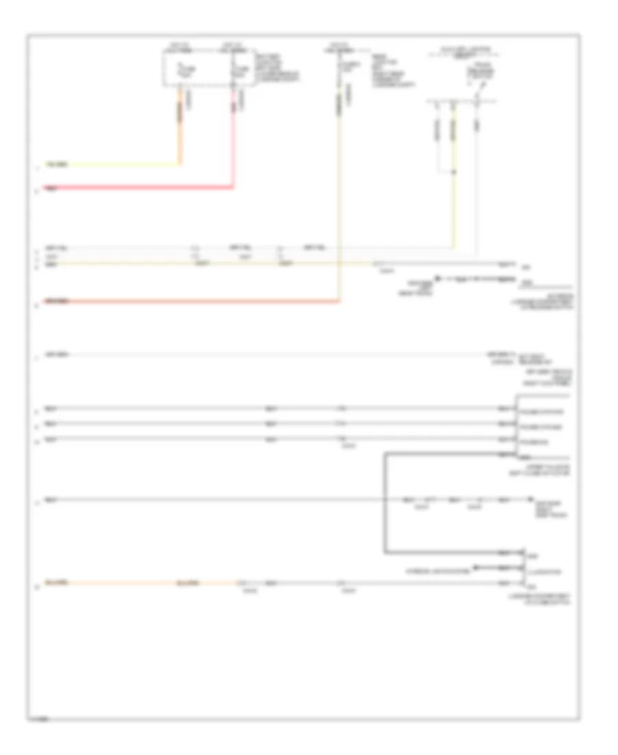 Trunk  Fuel Door Release Wiring Diagram (2 of 2) for Jaguar XJ L Portfolio 2013