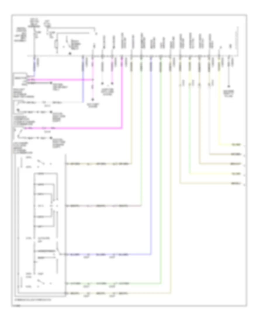Электросхема стеклоочистителя, дворников и омывателя (1 из 2) для Jaguar XJ L Portfolio 2013