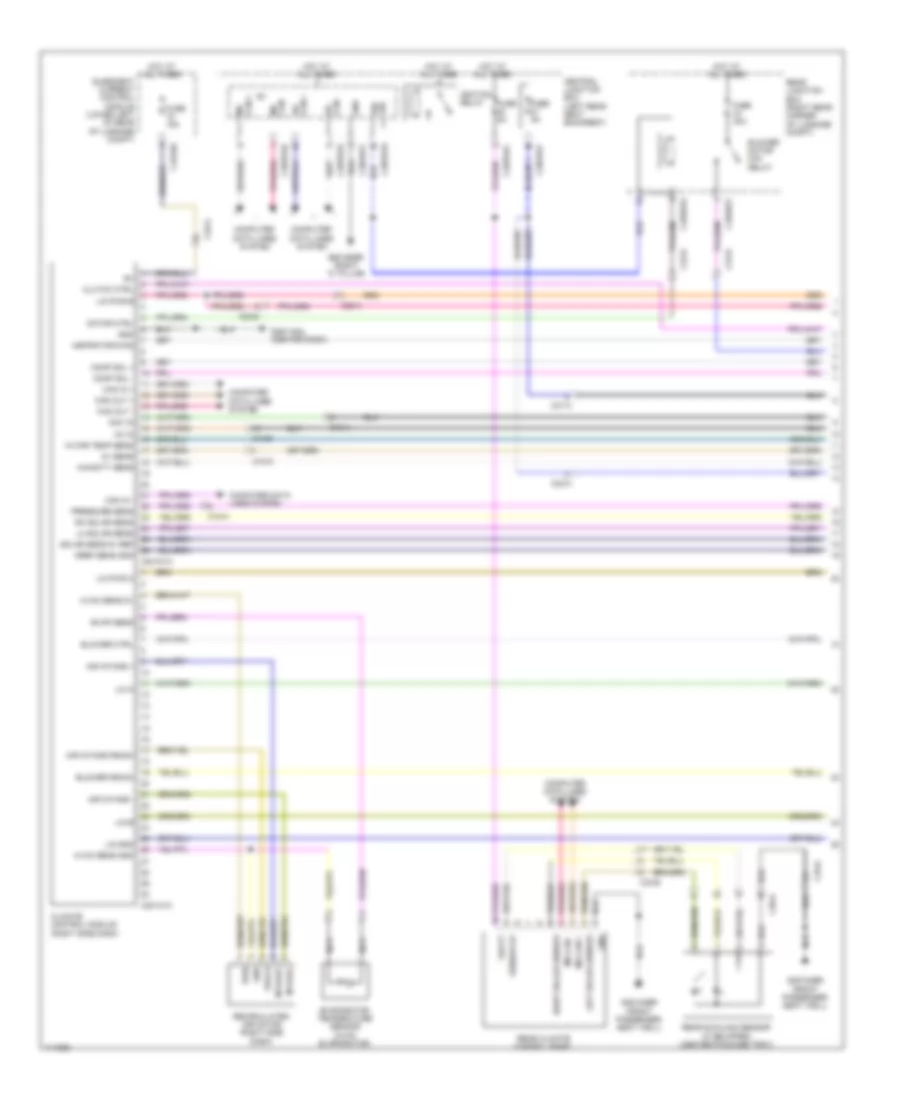 Automatic AC Wiring Diagram (1 of 3) for Jaguar XJ L Portfolio 2013